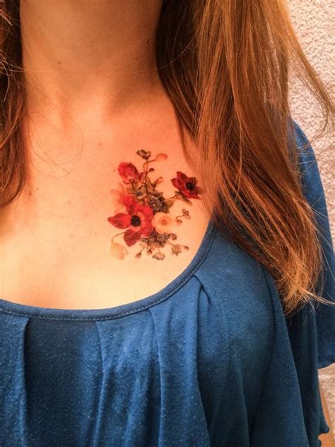 2 Vintage Flower Temporary Tattoos Smashtat By Smashtat On
