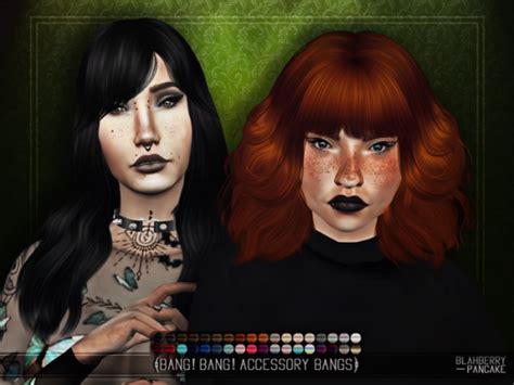 Sims 4 Ccs The Best Accessory Bangs And Updated Bangs By