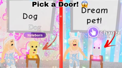 Pick A Door And WIN Your *DREAM PET* In Adopt me!! l BlossomPlayz - YouTube