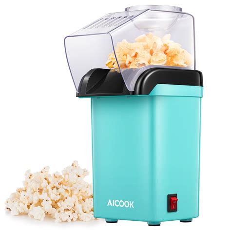 Aicook Hot Air Popcorn Maker 1200w Fast Home Popper