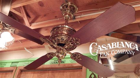 In the early 70s ceiling fans had fallen out of popularity with the advent of air. Casablanca 19th Century Ceiling Fan - YouTube