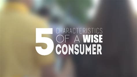 Keep these shopping tips in mind! 5 Characteristics of a Wise Consumer - YouTube