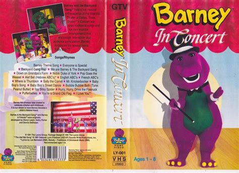 Barney Friends In Concert Vhs Video Tape Vtg Sing Along Songs Buy