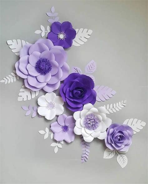 Flores De Papel Para Decoração Com Moldes Dicas Práticas Paper Flower