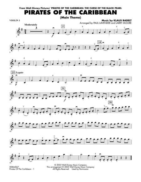 Piano & accordion teacher easypiano.cz arranger & webmaster » contact form. Pirates Of The Caribbean (Main Theme) - Violin 1 By Klaus Badelt - Digital Sheet Music For ...