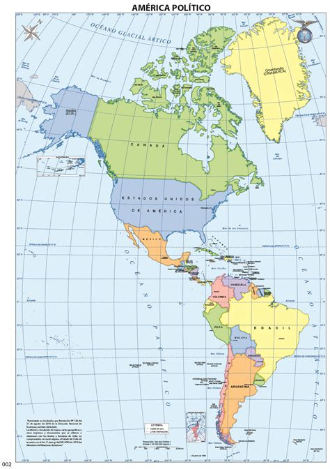 Mapa De America Para Imprimir Politico Fisico Mudo Con Nombres Images
