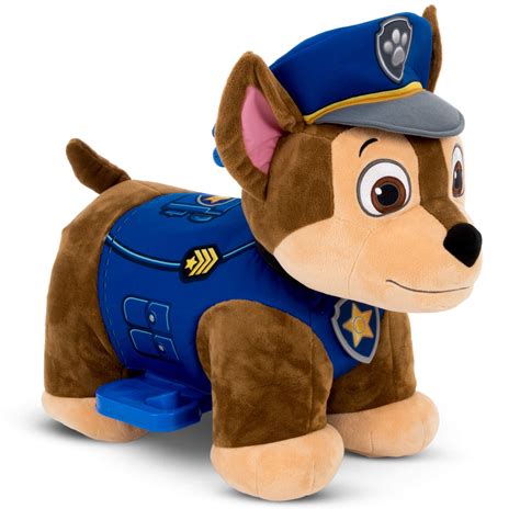 Nick Paw Patrol Chase 6v Plush Electric Ride On Toy For Toddlers By