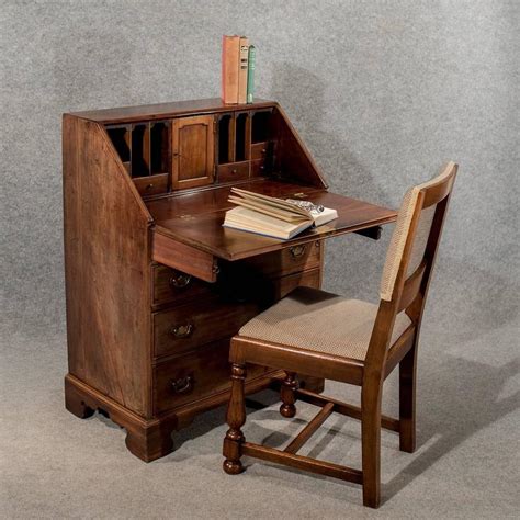 Antique Writing Desk Bureau Chest English Georgian Mahogany Quality