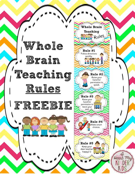 Freebie Whole Brain Teaching Rules In A Chevron Print Behavior Plans Classroom Behavior