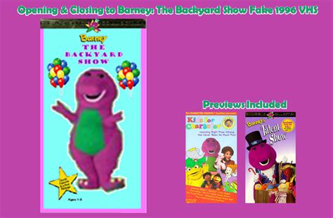 Opening And Closing To Barney The Backyard Show 1996 Vhs Custom Time