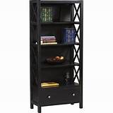 4 Shelf Bookcase Black Pictures