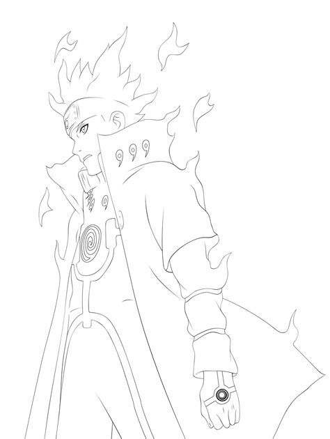 Drawing Minato Naruto Sketch Coloring Page