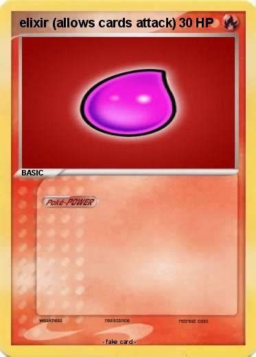 To make a base fireproof elixir, you need a monster part and a creature (just one) with the flame guard effect. Pokémon elixir allows cards attack - My Pokemon Card
