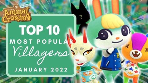 Top 10 Most Popular Villagers In Animal Crossing New Horizons January