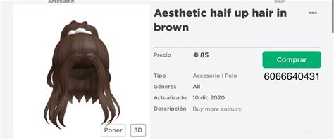 Brown Half Ponytail