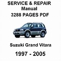 2000 Suzuki Grand Vitara Parts Manual