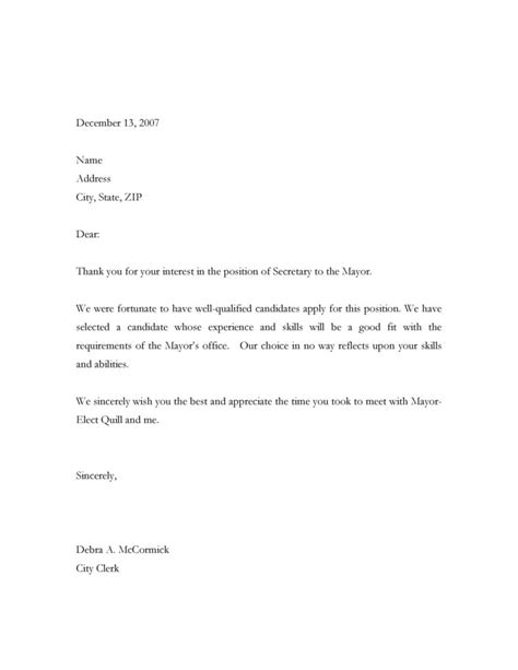 Amazing Rejection Letter Template RedlineSP