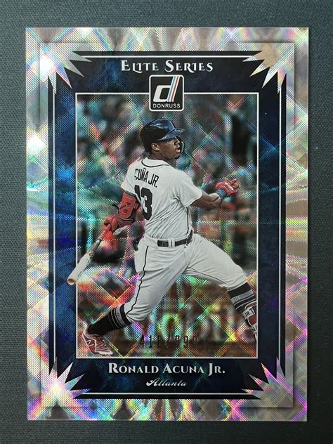 2019 Donruss Baseball Elite Series Es1 Ronald Acuna Jr 999 Ebay