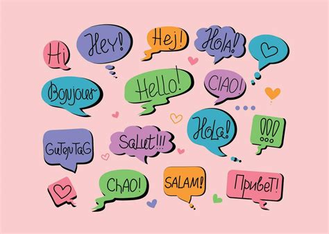 Short Phrases In Different Languages Greetings Information Forms