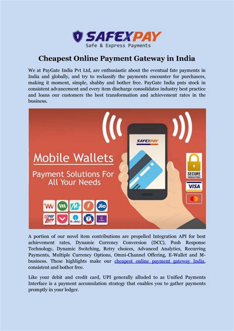 A good credit card payment gateway will have a track record with existing merchants so pay attention to their active clients, any major clients they deal with a reputable credit card payment gateway, your payments can be processed electronically and settled quickly. Cheapest Online Payment Gateway in India by SafexPay - Issuu