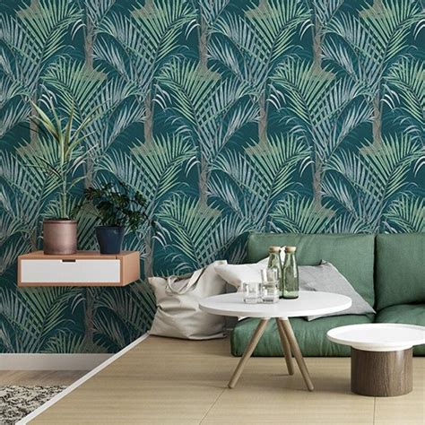 Green Plant Palm Leaves Tropical Rainforest Wallpaper 53