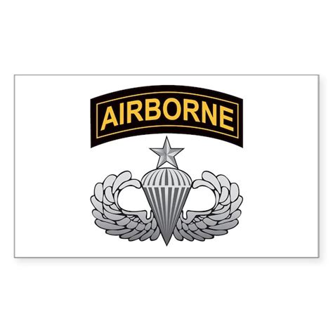 Senior Airborne Wings With Ai Rectangle Decal By Hooahjoes