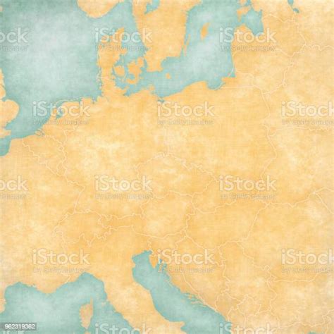 Blank Map Of Central Europe Stock Illustration Download Image Now