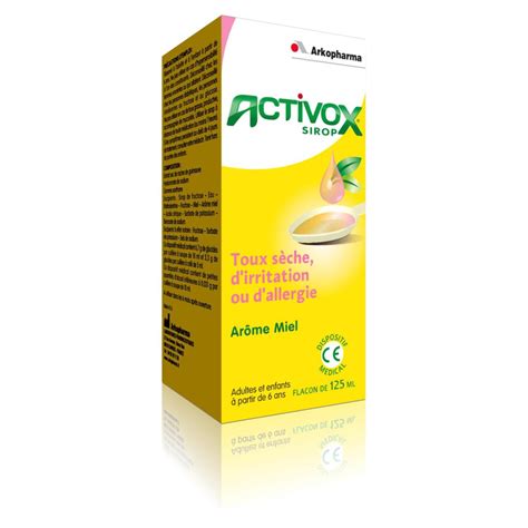 Arkopharma Activox Sirop Toux S Che Ml Parapharmacie Pharmarket