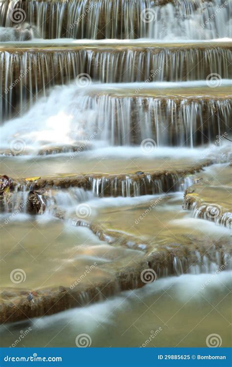 Beautiful Multi Layered Waterfall Stock Image Image Of Fall Paradise