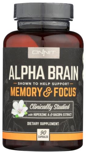 Onnit Alpha Brain Memory And Focus Capsules 90 Ct Kroger
