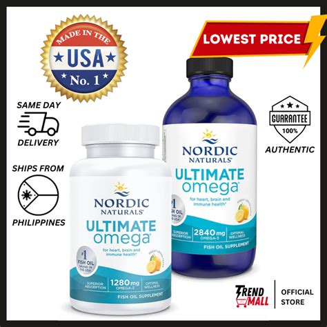 nordic naturals ultimate omega lemon flavor 1280 mg omega 3 180 soft gels high potency
