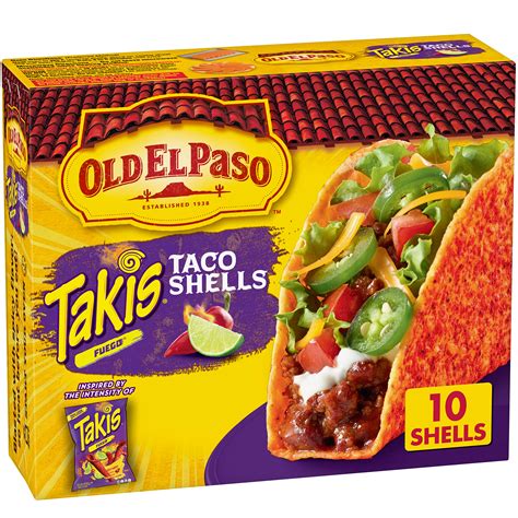 Buy Old El Paso Takis Fuego Stand N Stuff Taco Shells 10 Count Online