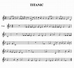 Música Andrés: Partitura del Titanic para la flauta dulce