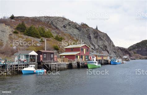 Quidi Vidi Village St Johns Newfoundland Stock Photo Download Image
