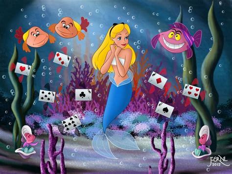 Disney Princess Alice In Wonderland Mermaid Catfish Alice In