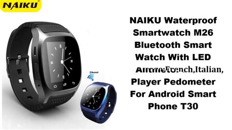 Waterproof Smartwatch M26 Bluetooth Smart Watch Smartwatch Bluetooth