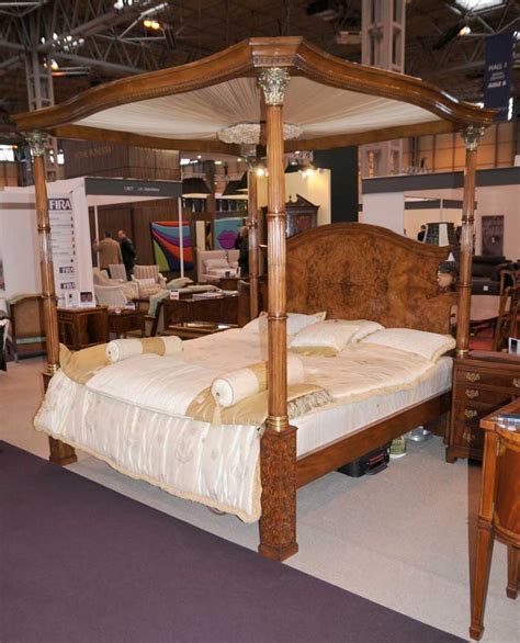 Rub her up the wrong way and you're going to end. Regency Walnut Queen Size Four Poster Bed Bedroom Furniture