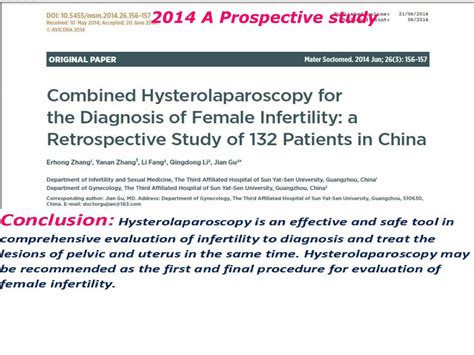 Ppt Role Of Hysteroscopy In Diagnosis And Treatment Of Infertility