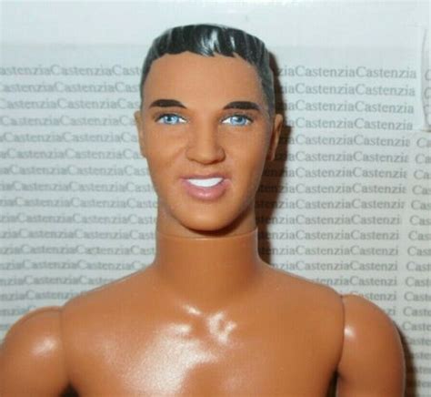A Nude Ken Elvis Presley Raven Blue Eyes Articulated Mattel Doll