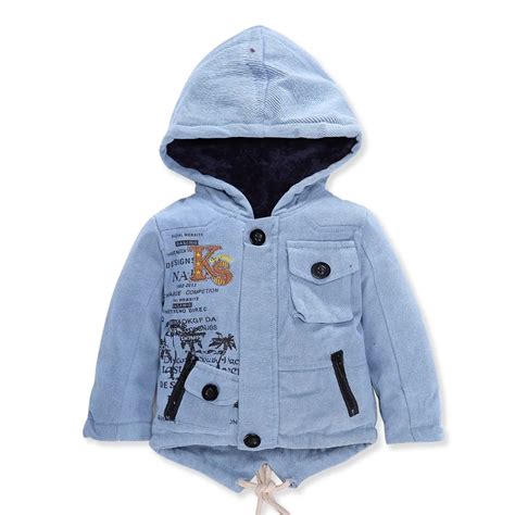Fashion Baby Boys Jacket Coat For Spring Child Hooded Outerwear