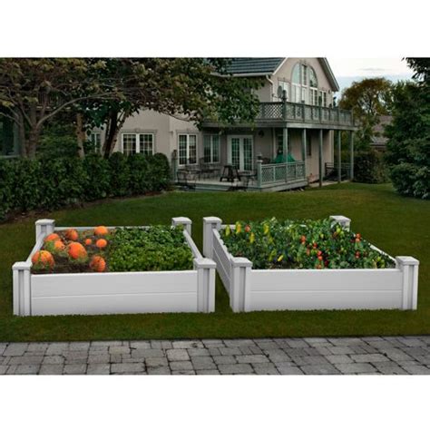 White Vinyl Raised Garden Bed 2 Pk Costco Pinterest Gardens