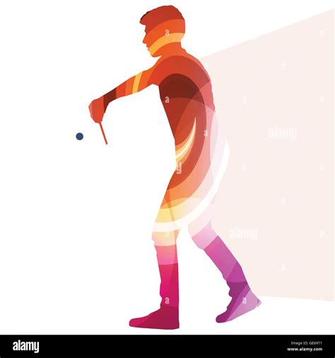 Table Tennis Player Man Silhouette Illustration Vector Background