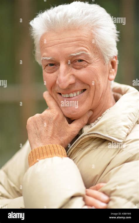 Smiling Senior Man Stock Photo Alamy