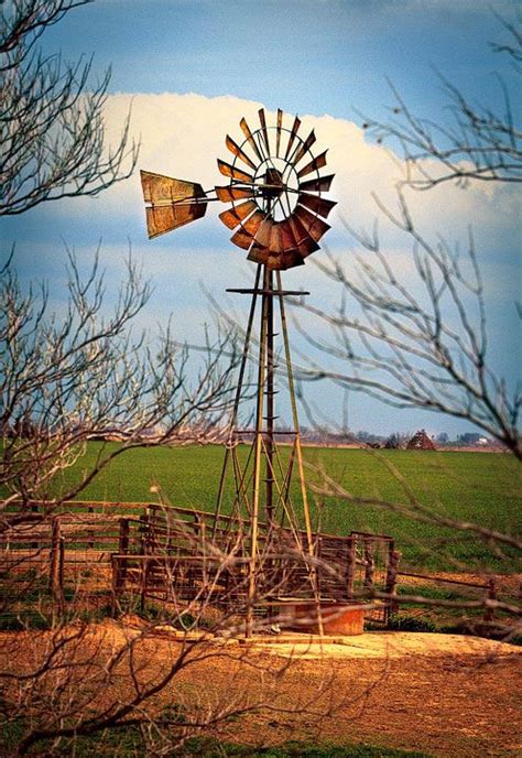 Old Farm Windmill Weatherford Oklahoma Picture That Photography