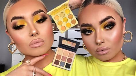 Full Glam Soft Yellow Spotlight Eye Makeup Tutorial Youtube