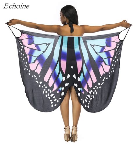 echoine butterfly shape beach cover up dress sexy women swimwear pareo multi ways bikini