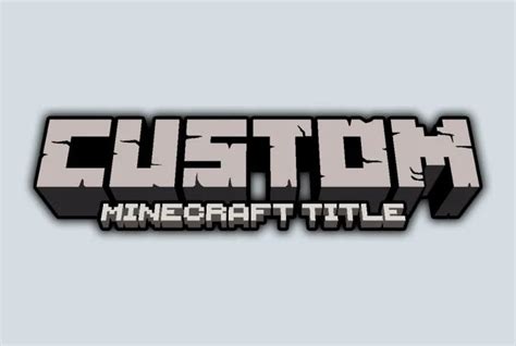 Lucasnagy I Will Make You A Custom Minecraft Title For 10 On Fiverr