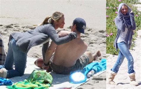 Breaking Cameron On The Beach Without Bikini Popsugar Celebrity