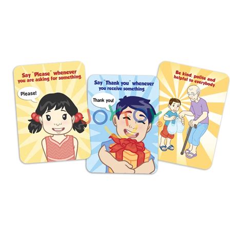 Joytoy Good Manners Flash Cards Lazada Ph