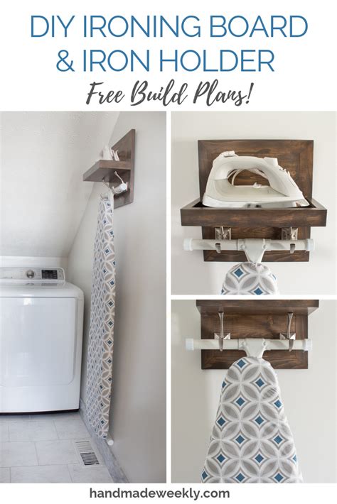 I've been sewing since i could. DIY Ironing Board & Iron Holder - Handmade Weekly | Diy ...